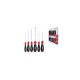 Softfinish screwdriver set, flat, Phillips, 6-piece