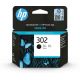 HP Black Ink Cartridge HP 302, HP302=F6U66AE, 190 pages, 3.5 ml