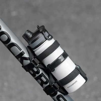 4. Rockbros 50210064001 Velcro Bike Strap for Bluetooth Speaker or Water Bottle - Black