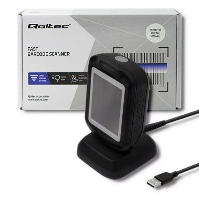 4. QOLTEC BARCODE READER STATIONARY | 1D AND 2D | USB