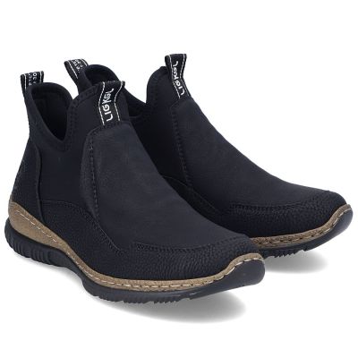 4. Women's black non-insulated ankle boots Rieker N3275-01