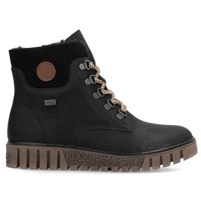16. Waterproof black women's hiking ankle boots Rieker Y3433-00