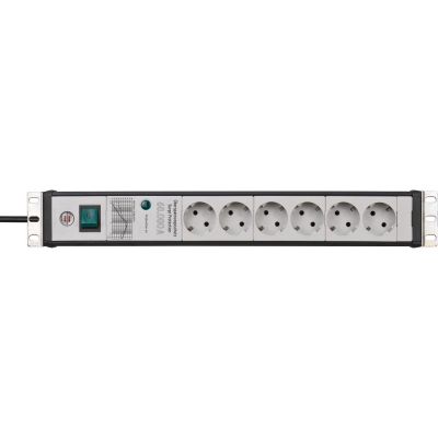 3. Brennenstuhl 1156057696 3 m power strip 6 x network sockets Indoor Black, Light Gray