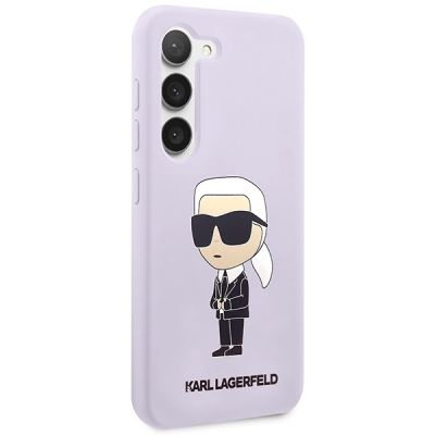 4. Karl Lagerfeld KLHCS23MSNIKBCU S23+ S916 hardcase purple/purple Silicone Ikonik
