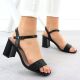 6. Women's black high heel sandals Vinceza 62228