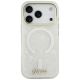 3. Guess IML Shell Script Metal MagSafe Case for iPhone 17 Pro Max - White