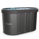 2. VIRTUFIT OVAL ICE BATH 500 LITERS ANTHRACITE WITH ACCESSORIES