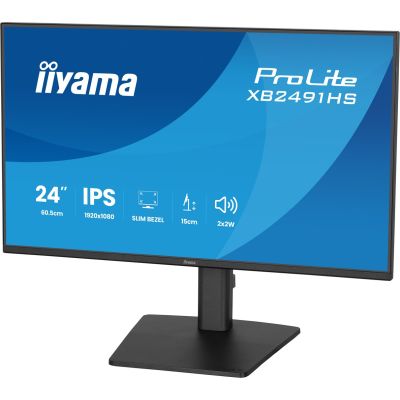 37. iiyama ProLite XB2491HS-B1 computer monitor 60.5 cm (23.8") 1920 x 1080 px Full HD LCD Black