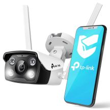 TP-LINK VIGI C340-W(4mm) Outdoor Full Color VIGI Bullet Network Camera, 4MP