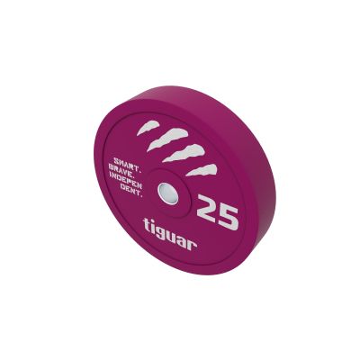3. tiguar Color Rubber Bumper Plate 25 kg
