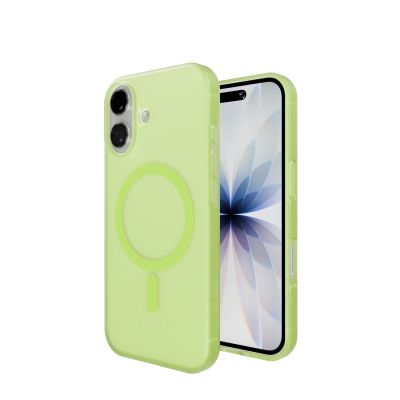 4. Puro Daylight Magsafe Compatible Silicone Case for iPhone 17 - Translucent Green