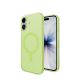 4. Puro Daylight Magsafe Compatible Silicone Case for iPhone 17 - Translucent Green