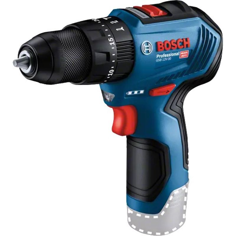 Bosch GSB 12V-30 Professional Drill Driver 1600 RPM Central Locking 820 g
