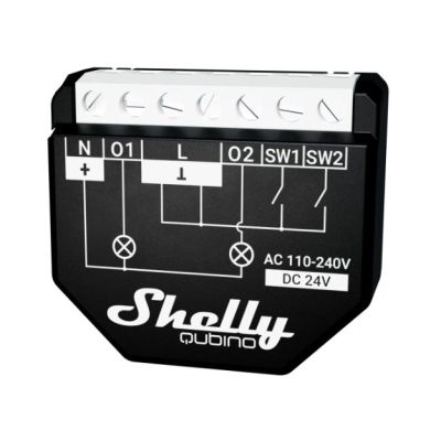 7. Shelly Qubino Wave 2PM Dual-Channel Z-Wave Controller