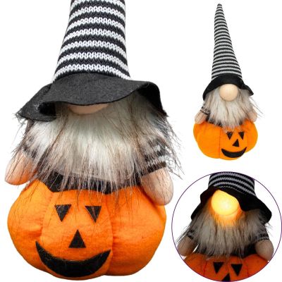 7. DECORATIVE PUMPKIN FIGURE 25CM LED HALLOWEEN ORANGE