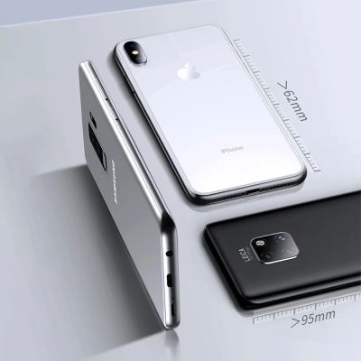 14. Baseus self-adhesive card case for phone documents gray (ACKD-B0G)