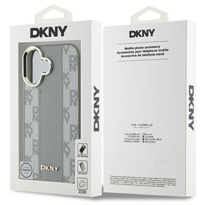 8. DKNY Checkered Pattern Magsafe iPhone 16 Case - Beige