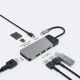 GREEN CELL HUB USB-C ADAPTER GC CONNECT 7IN1 (3XUSB 3.1, HDMI 4K 60HZ, USB-C PD 85W, MICROSD/SD)