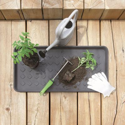 5. DRAINER SHOE RACK DRY PAD BLACK PROSPERPLAST