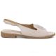 2. Women's leather flat nude sandals S.Barski 61-6018