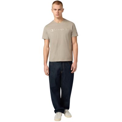5. Champion SS Tee Beige Men's T-Shirt 220273 ES035
