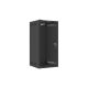 Lanberg 10" 12U 280x310 black glass door wall-mounted rack cabinet (Flat Pack)