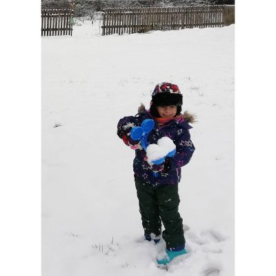 5. ŚNIEŻKOMAT - SNOWBALL FOR MAKING SNOW BALLS DOUBLE PINK