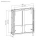13. Accessories - bracket - top-bottom - for TV - interactive - plastic, stainless steel, aluminum - (55"-86") - wall mounting