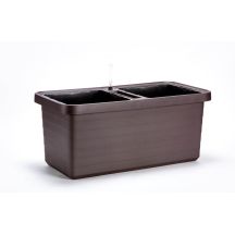 URBALIVE BERBERIS DUO Self-Irrigation Planter 78 x 39 cm, Brown