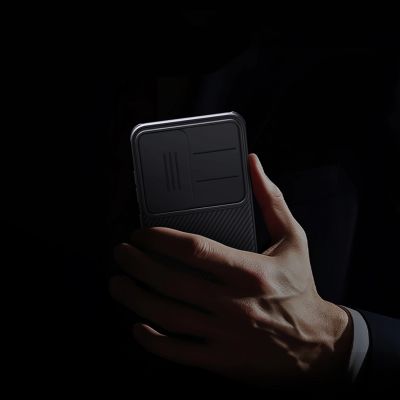 10. Nillkin CamShield Pro Case for Samsung Galaxy S25 with Camera Cover - Black