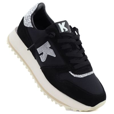 9. Black platform sneakers Kobbo 100103