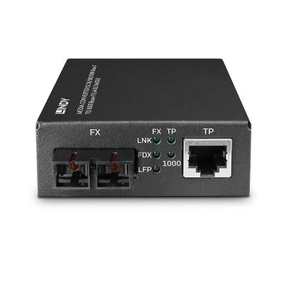4. Lindy 25119 Network Converter 850 nm Multifunctional Black