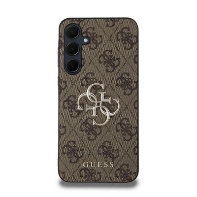 3. Guess 4G Big Metal Logo case for Samsung Galaxy A35 - brown