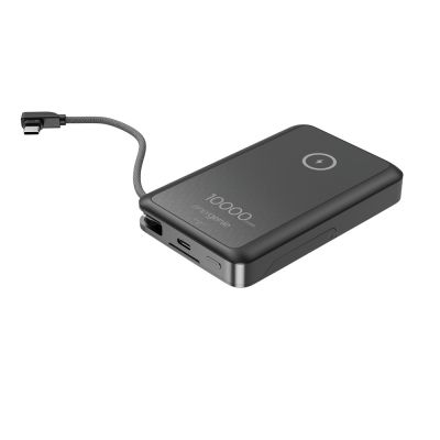 3. GEMBIRD WIRELESS MAGNETIC POWERBANK 15W WITH INTEGRATED STAND 10000 mAh, BLACK