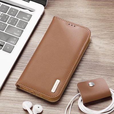 27. Dux Ducis Hivo Leather Flip Cover Genuine Leather Wallet for Cards and Documents iPhone 14 Pro Brown