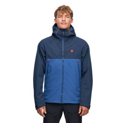 Men's Windproof Softshell Rain Jacket Alpinus Pelat Blue - MK18852