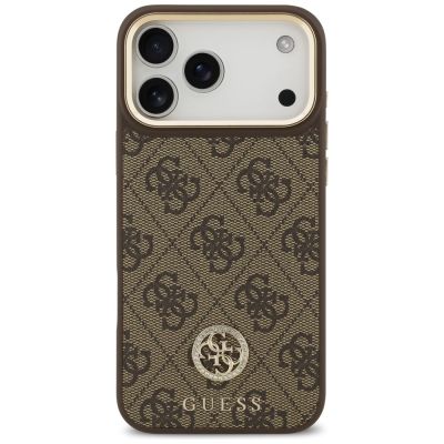 3. Guess 4G Strass Logo MagSafe Case for iPhone 17 Pro Max - Brown
