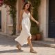 9. Women's openwork snakeskin gold sandals M.Daszyński MR24148-2