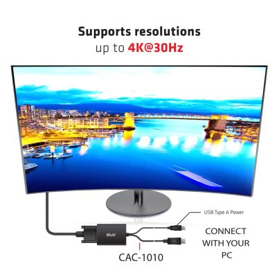 5. CLUB3D cac-1010 Displayport/usb DVI-I Daul link Black, White