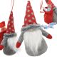 7. DECORATIVE SANTA CLAUS WITH GIFT BAG 20CM RED