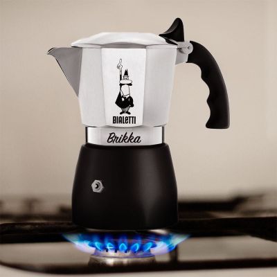 6. Bialetti New Brikka 2023 4tz coffee maker