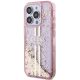 2. Guess Liquid Glitter Gold Stripes case for iPhone 15 Pro - pink