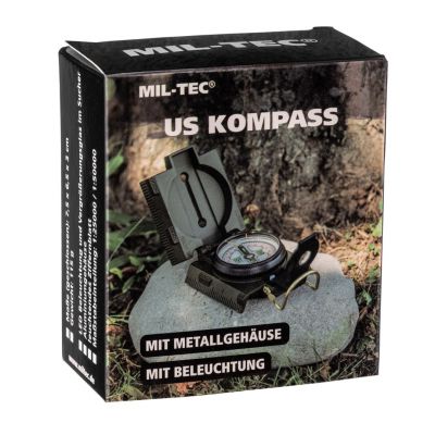 12. Compass, Mil-Tec US Metal Compass with Backlight