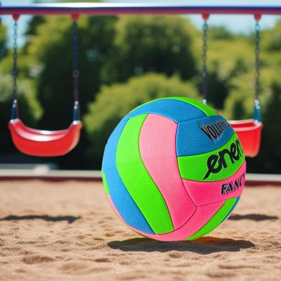 6. FANCY ENERO BEACH VOLLEYBALL PINK BLUE GREEN