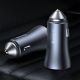 10. Baseus Golden Contactor Pro fast car charger 2x USB 40 W Quick Charge SCP FCP AFC + USB cable - USB Type C gray (TZCCJD-A0G)