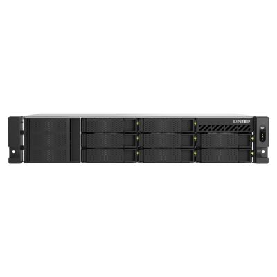 Qnap TS-855eU-8G, 2U, 8 x 2.5"/3.5" SATA, Intel Atom C5125 8C/8T, 8 GB SODIMM DDR4 (max. 64GB ), 2 x 2.5GbE, Single PSU