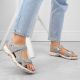 4. Comfortable Rieker W RKR674 gray sandals