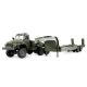 3. Amewi Ural B36 6WD Military Truck with Lowbed Trailer 1:16 RTR Green