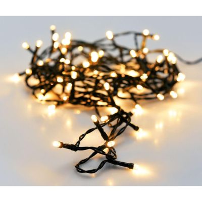 9. CHRISTMAS TREE LIGHTS LIGHT CHAIN 120 LED TIMER WARM WHITE