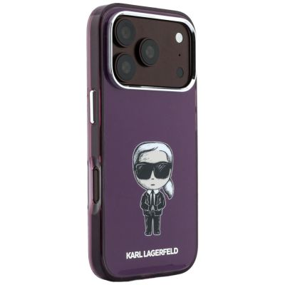 4. Karl Lagerfeld IML Ikonik Sketch Print MagSafe Case for iPhone 18 Pro / 17 Pro – burgundy